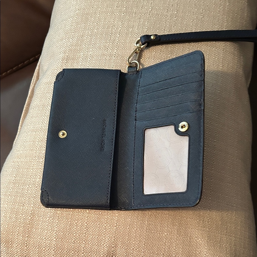 Michael Kors Dark Blue Wristlet - Picture 3 of 5